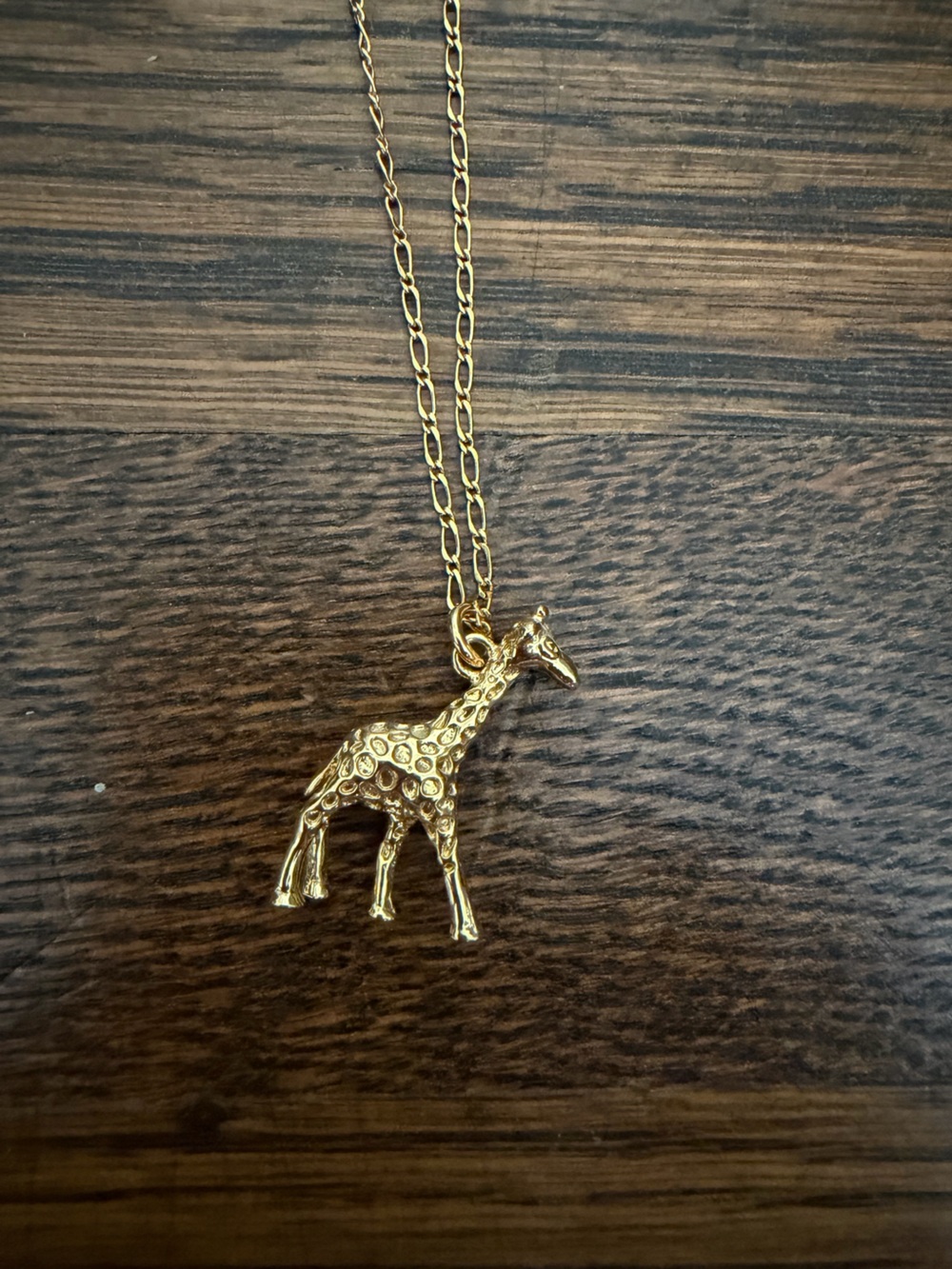 J. Crew Gold Giraffe Pendant Necklace
